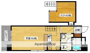 エンバシーコート矢賀【7階】の間取り