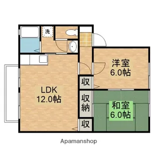広島県広島市安芸区矢野東6丁目【アパート】の間取り