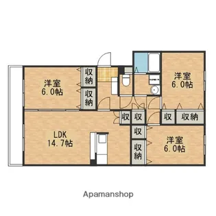 大和ガーデンコート1号棟【1階】の間取り