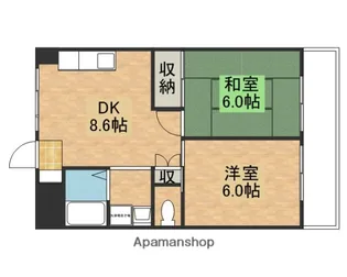 広島県安芸郡海田町南幸町【マンション】の間取り