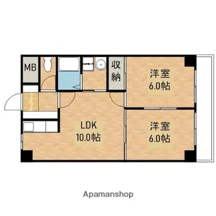 マルベリーヒルズ【6階】の間取り