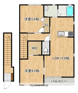 シャンプルⅡ【2階】の間取り