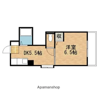 クレセントハウス【5階】の間取り