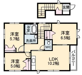 グリーンタウン【2階】の間取り