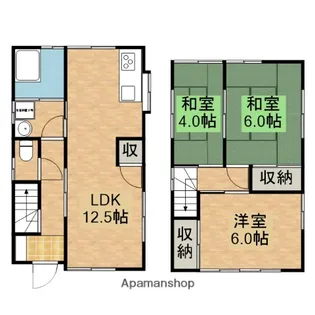 広島県広島市安芸区矢野東7丁目【一戸建】の間取り
