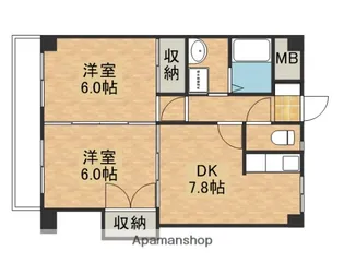 シャトレアンジェ3【2階】の間取り