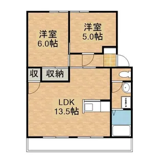 広島県広島市安芸区矢野南4丁目【アパート】の間取り