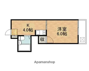 グランドール矢野【4階】の間取り