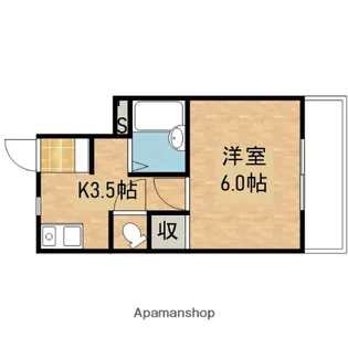 フルーレ矢野【2階】の間取り