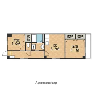 サンコーポ輝【3階】の間取り