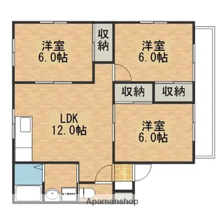 レスト矢野【1階】の間取り