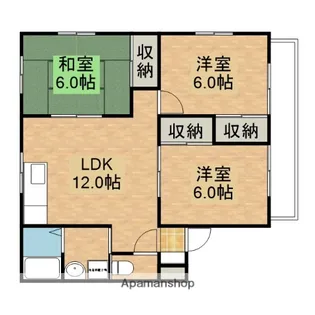 レスト矢野【3階】の間取り