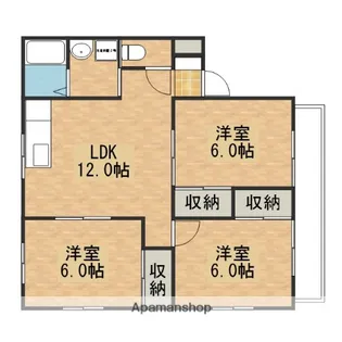 レスト矢野【3階】の間取り
