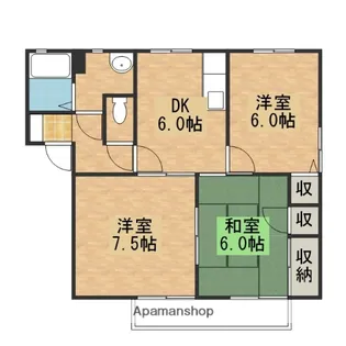 サンフラワーイイダ【2階】の間取り