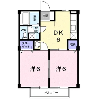 コーポ安芸【2階】の間取り