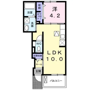 クラールコスモス【1階】の間取り