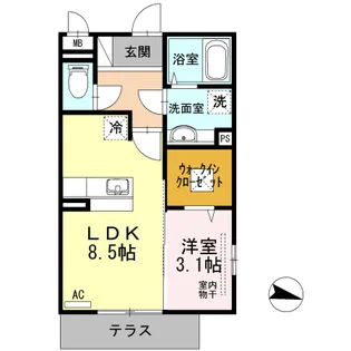RIOくるま【1階】の間取り