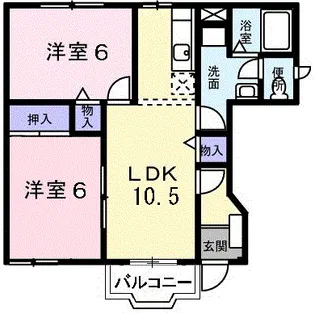 イーストヒルズ2【1階】の間取り