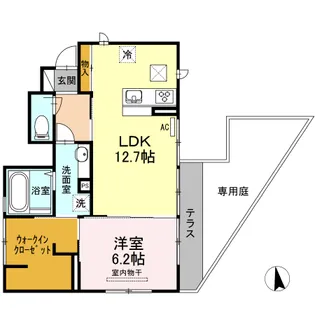 メゾンカメリア【1階】の間取り