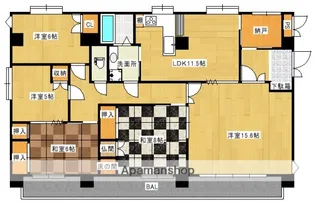 グリームマンション【3階】の間取り