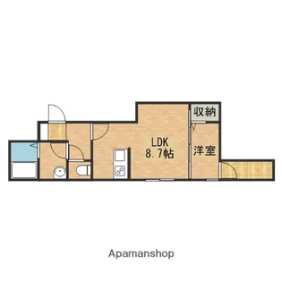 広島県広島市安芸区船越南4丁目【アパート】の間取り