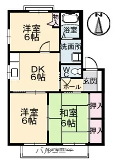 イーストパーク A棟【2階】の間取り