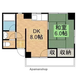 ライブ矢野【3階】の間取り