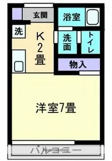 1Kの間取り画像