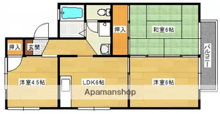 セジュール福島 A棟【1階】の間取り