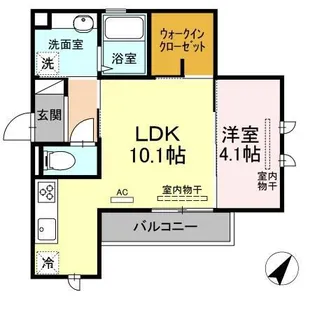フレイスコート【2階】の間取り