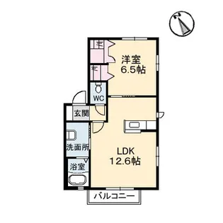 CASA DEL FIORE【2階】の間取り