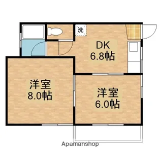コーポUK【2階】の間取り