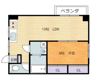 シャレード小沢【301号室号室】の間取り