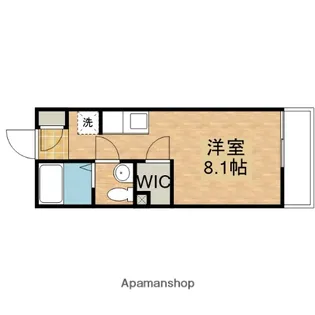 トワスール船越【1階】の間取り