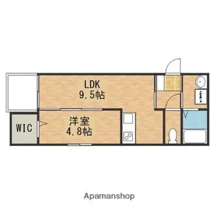 アドバンス矢野西A棟【1階】の間取り