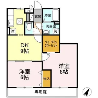 ウイングMISAWAⅢ【1階】の間取り