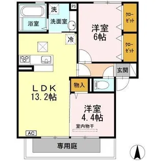 RIOくるま2【1階】の間取り