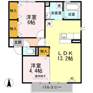 RIOくるま2【2階】の間取り