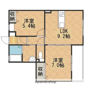 中野APARTMENTS【1階】の間取り