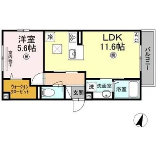 D-roomせのや2【1階】の間取り