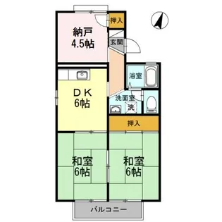 プリメーラ石井城【1階】の間取り