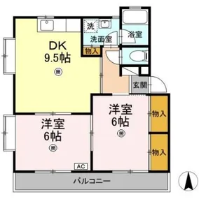 カレントK.01【2階】の間取り