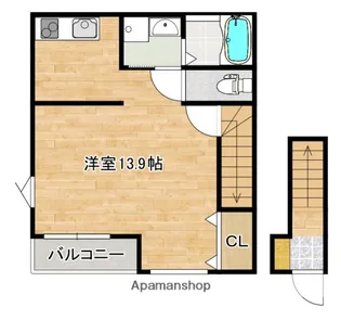 エスポワールT Ⅷ【2階】の間取り