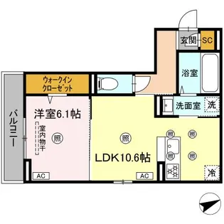 CAMPANELLA船越【2階】の間取り