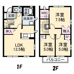 モンテベルデ A棟【1階】の間取り