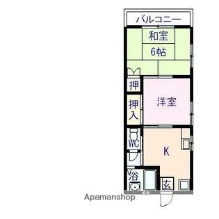 ハウス久保田【2階】の間取り