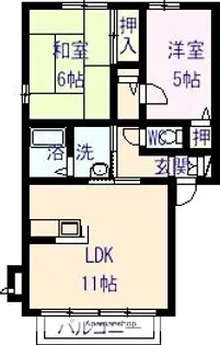 ツインズ・シェル【2階】の間取り