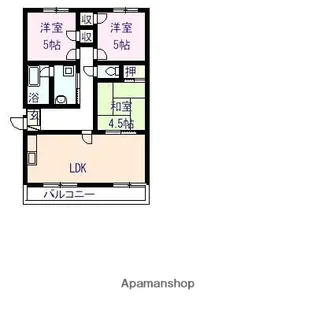 リ・コマリマンション【1階】の間取り