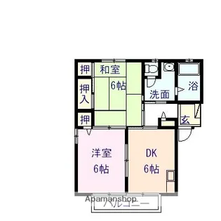 ベルコートM A棟【1階】の間取り