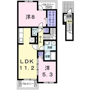 モン・ラニッシュ【2階】の間取り